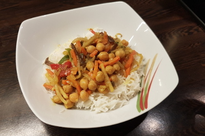 Recept: Čínská zelenina s cizrnou