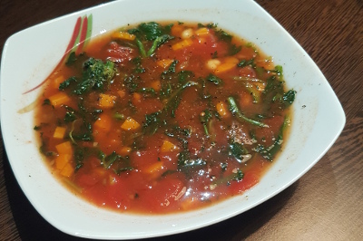 Recept: Šťavnatá zeleninová polévka